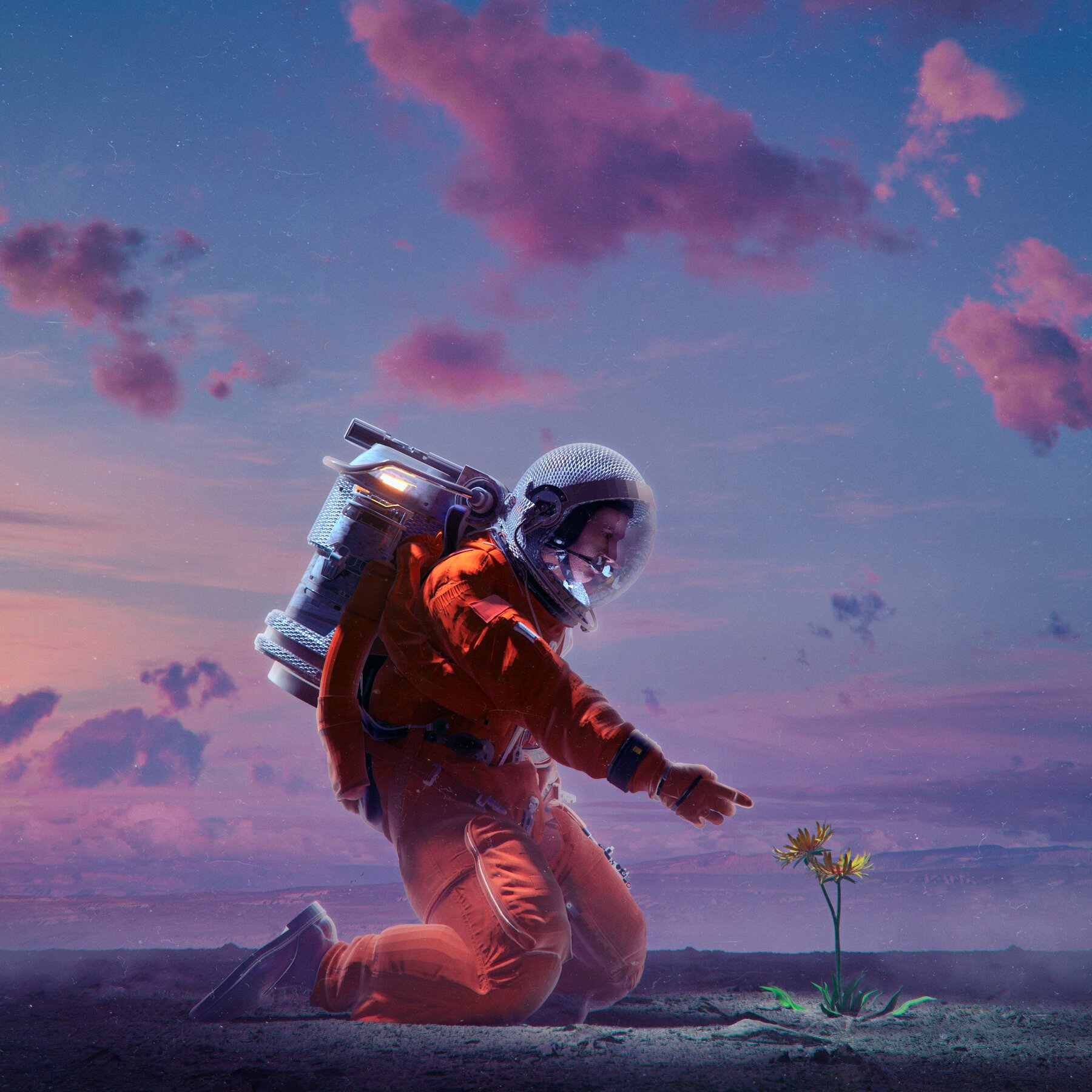Man Space Flower